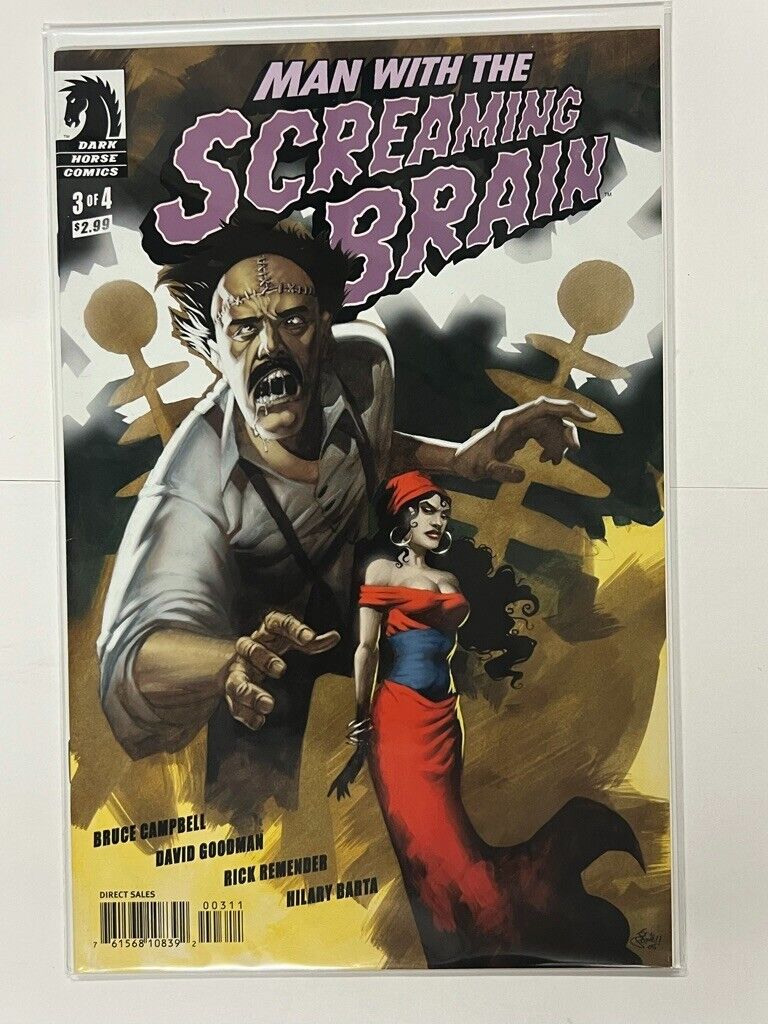 Man With The Screaming Brain • #3 • Dark Horse Comics | Bruce Campbell 2005 | Co