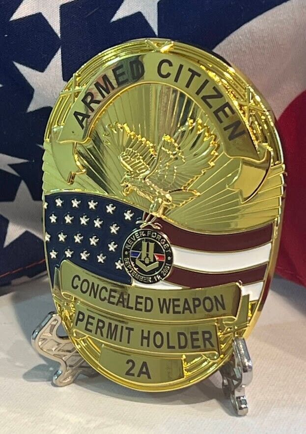 CCW Concealed Weapons Permit Badge (Armed Citizen)
