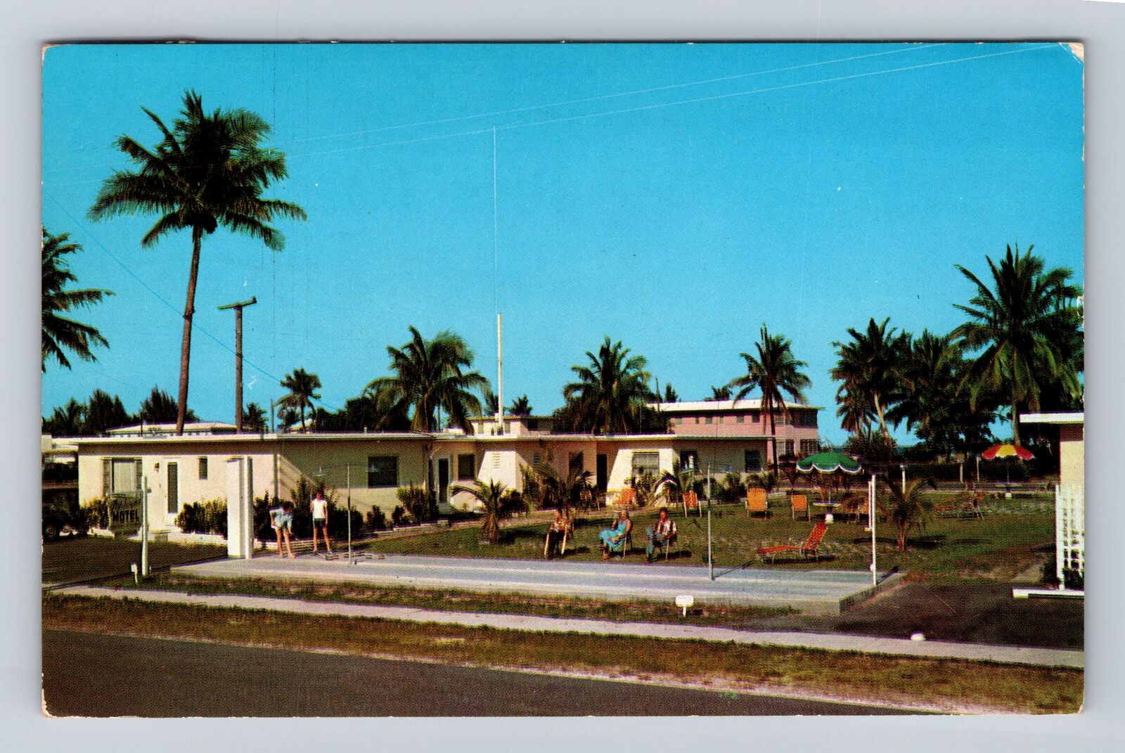 Lauderdale By The Sea FL-Florida, The Pittsburgher, Vintage c1954 Postcard
