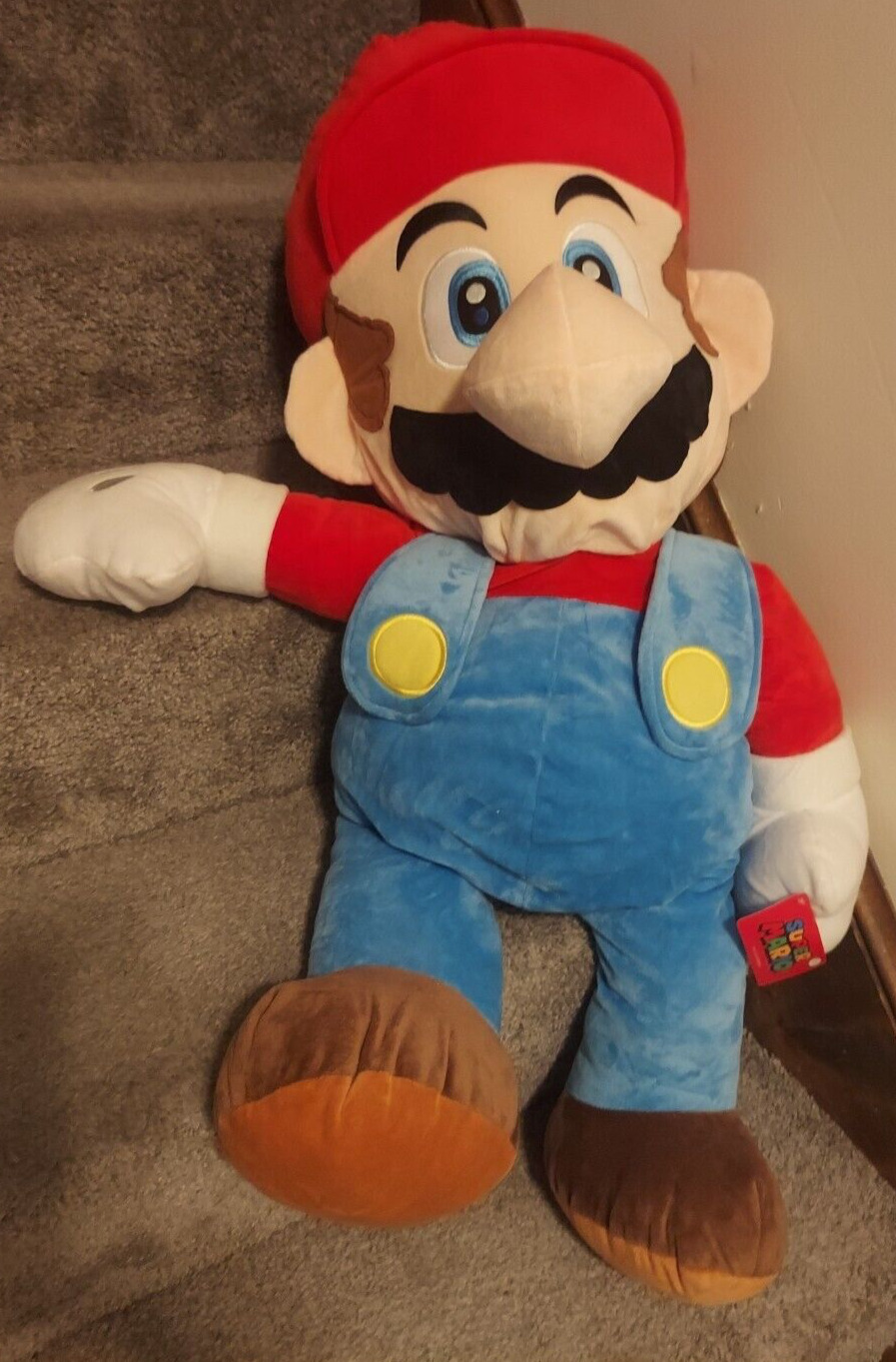 Super Mario Brothers MARIO Nintendo JUMBO Plush Stuffed 32\