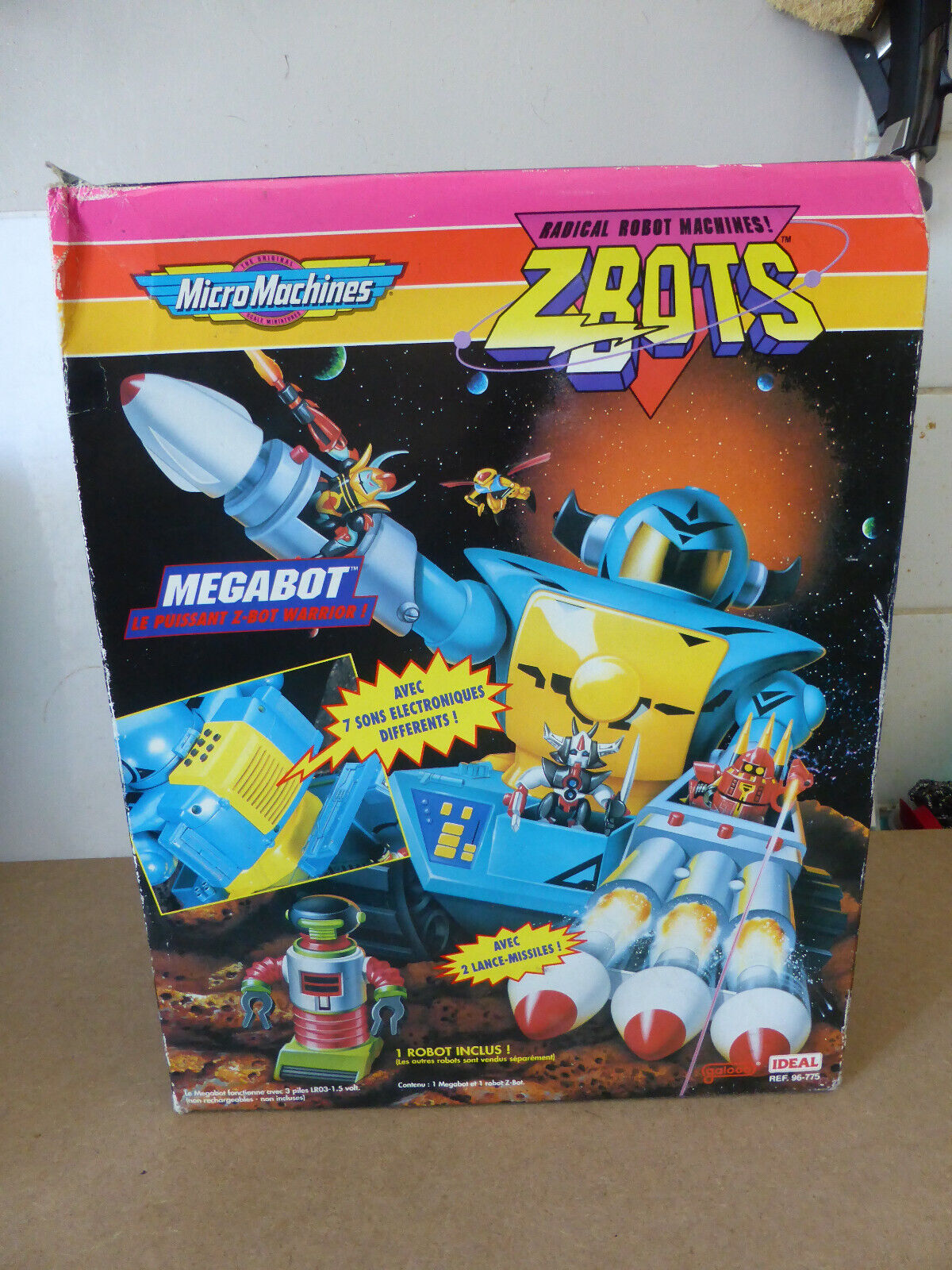 zbot megabot micro machines ideal box in box z bot lewis galoob toys robot