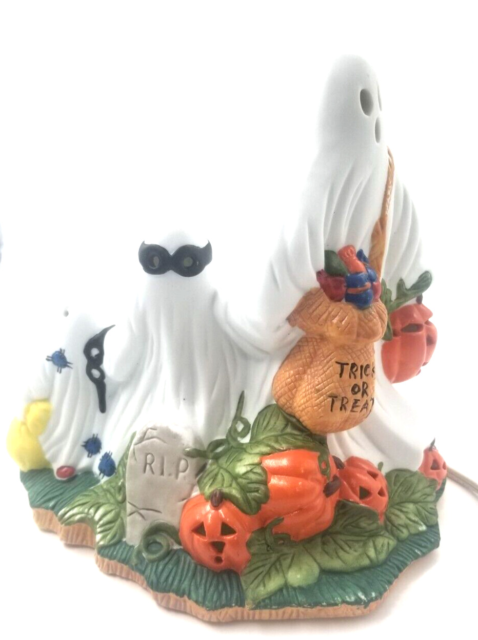 Vintage Prettique Itty Bitty Boo Ceramic Halloween Ghost Light . No Box