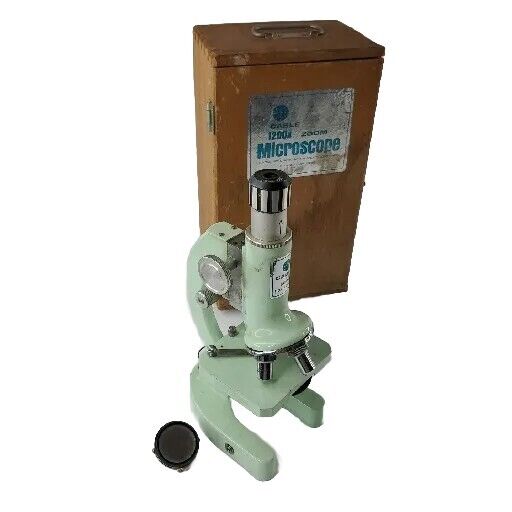 Vintage Cable Microscope 1200x Zoom Functioning Science Educational Learning Toy