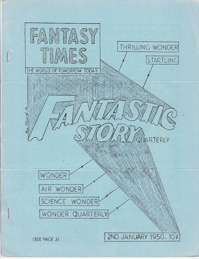 FANTASY TIMES #98 - 1950 sci-fi fanzine - news about 1950 science fiction mags