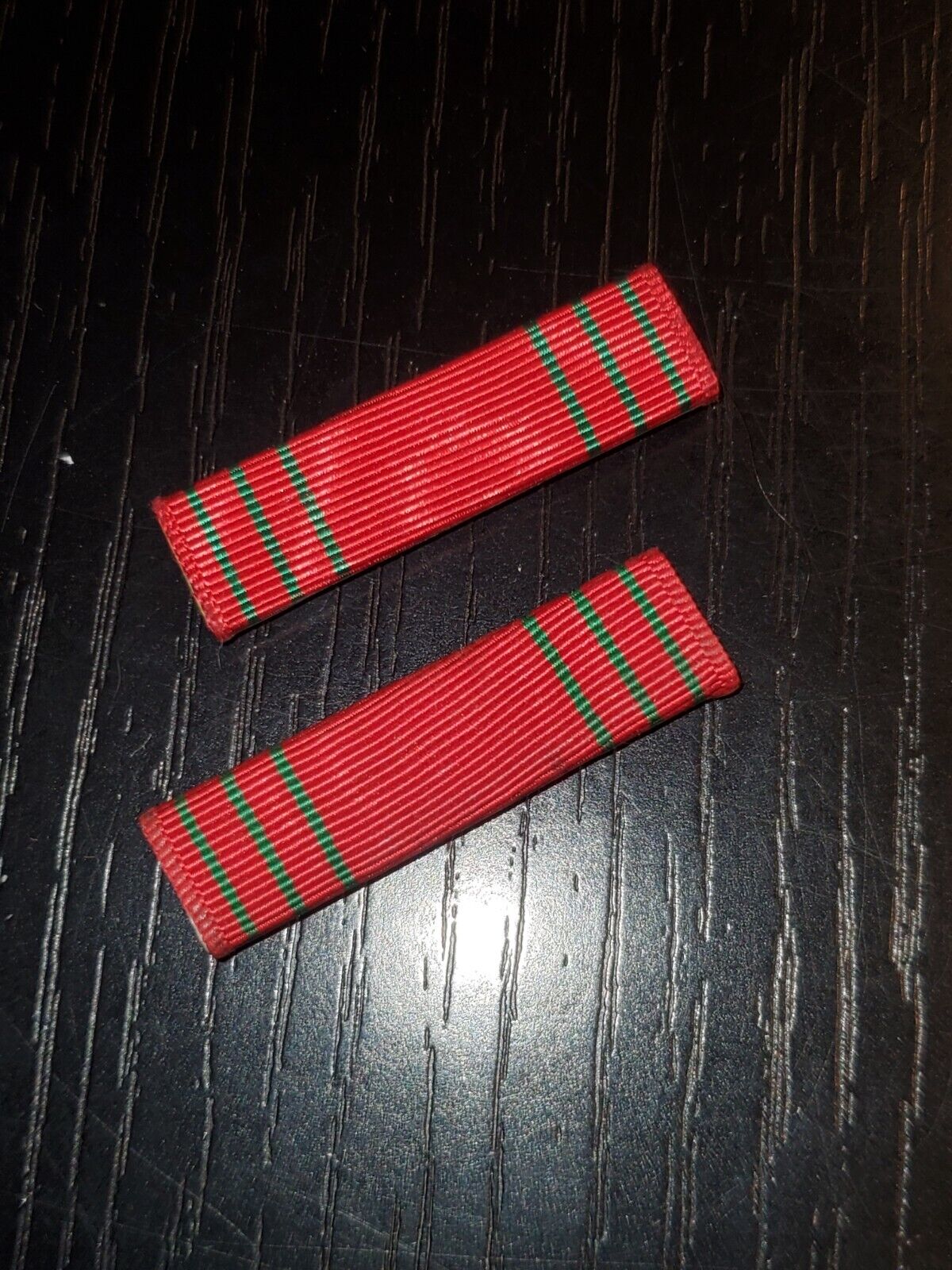 WWII 1950s US Army French Belgium Croix De Guerre Ribbon Medal x2 L@@K.