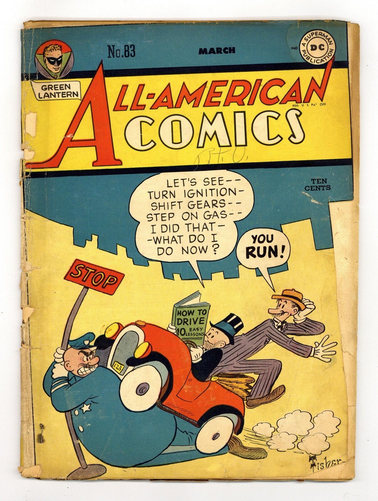 All American Comics #83 FR/GD 1.5 TRIMMED 1947