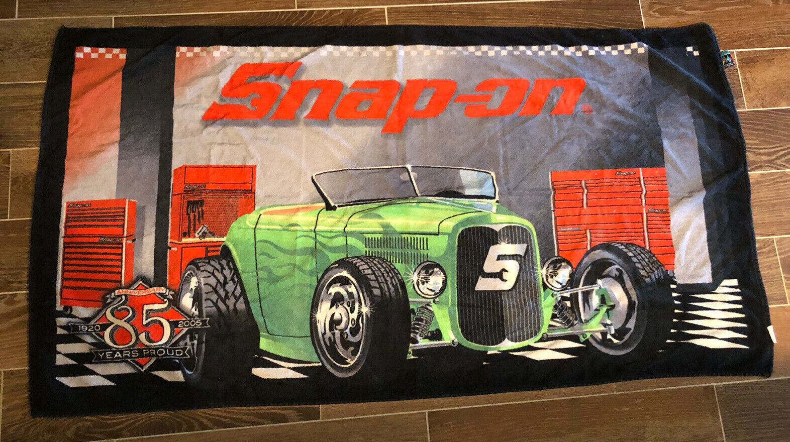 2005 85th Anniversary Snap-on Tools Beach Towel Deuce Coupe Hot Rod