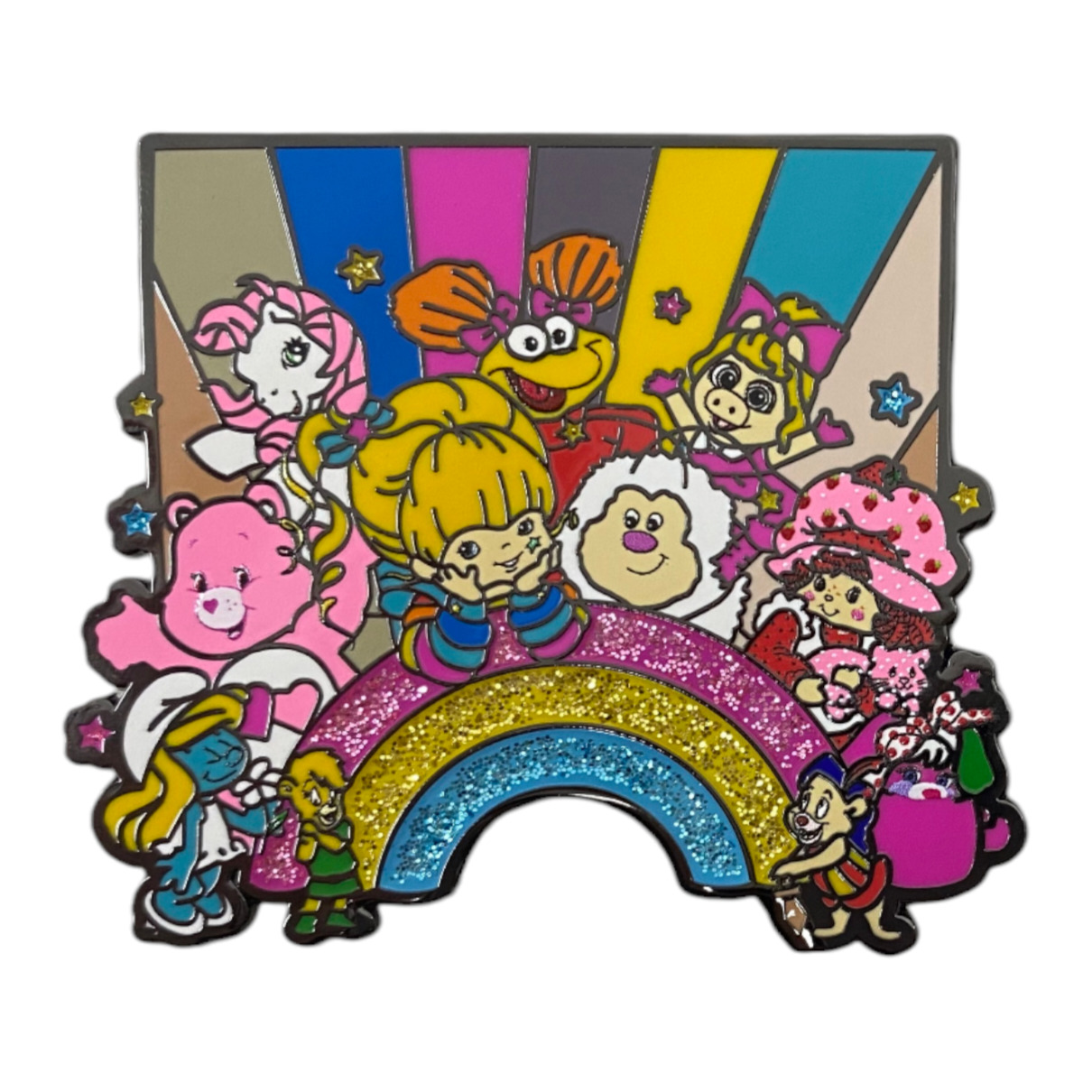 80s GIRL POWER Saturday Morning Cartoon Rainbow Brite Jumbo Fantasy Lapel Pin