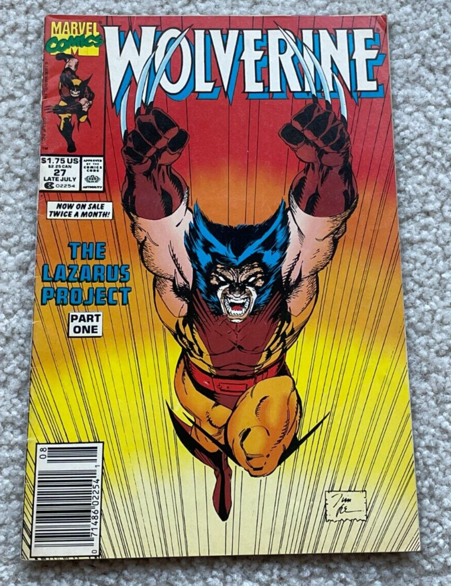 Wolverine No. 27 Late July 1990 The Lazarus Project Part One Marvel Comic Book