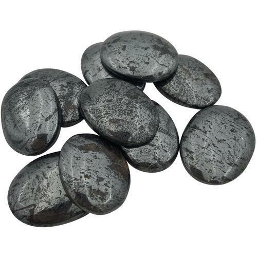 Hematite Thumb Worry Stone 30-40 mm
