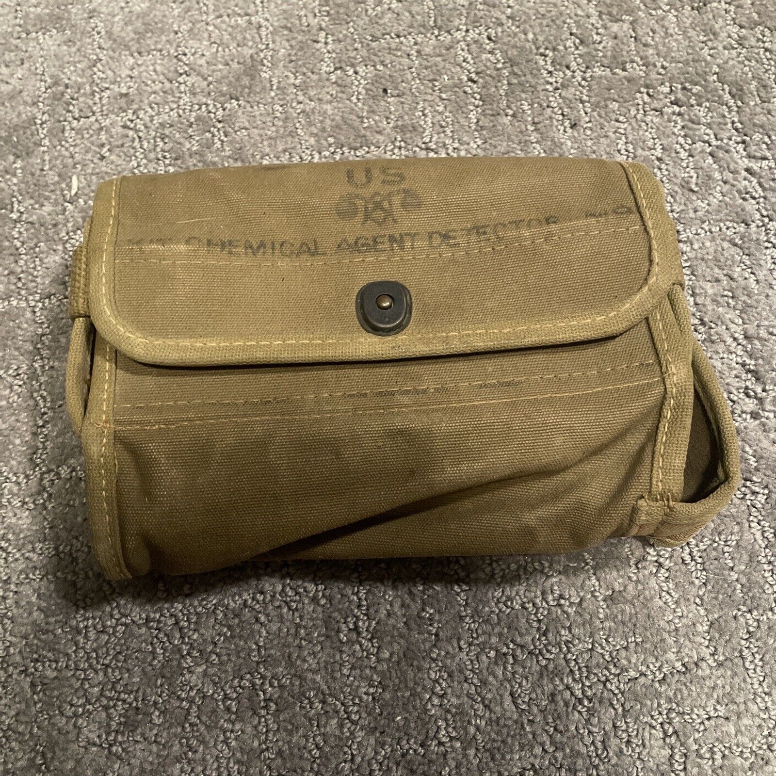 ORIGINAL RARE WW2 M9 Detector Kit Pouch Gutted, Missing Carrying Strap