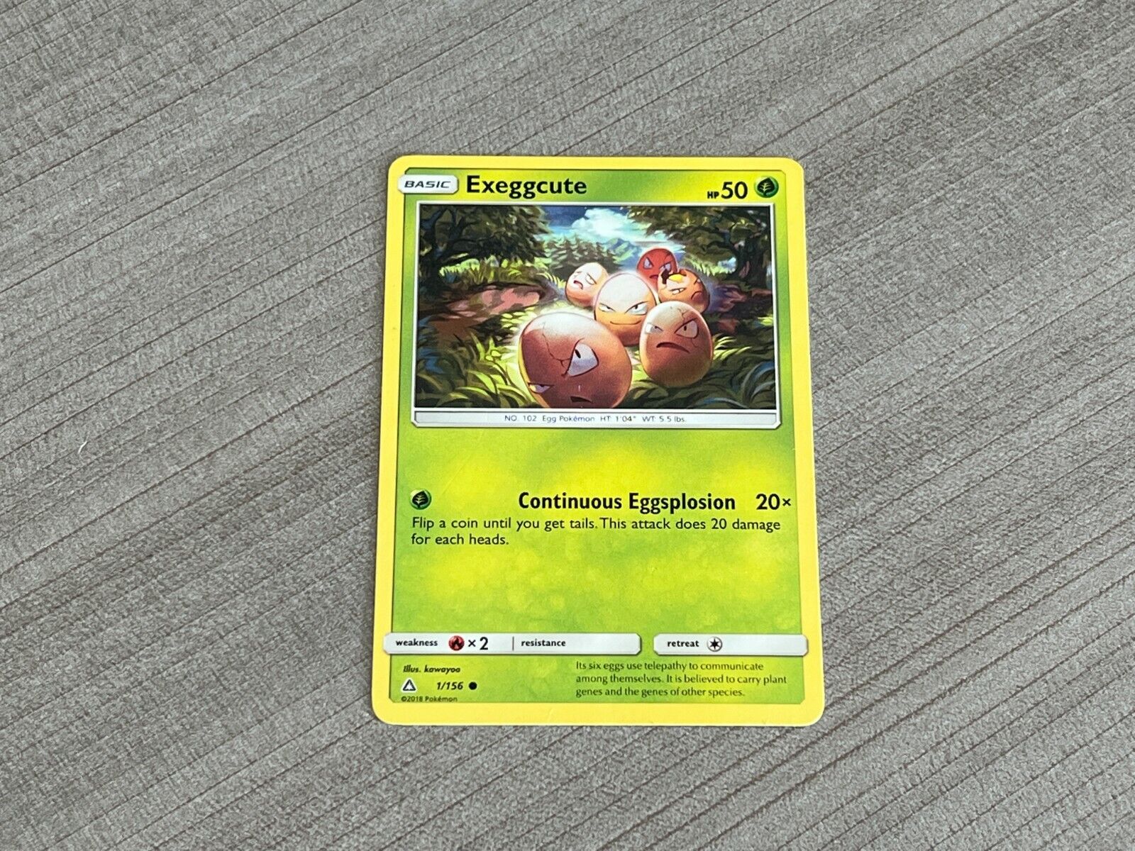 Pokemon Trading Card 2018 - Exeggcute