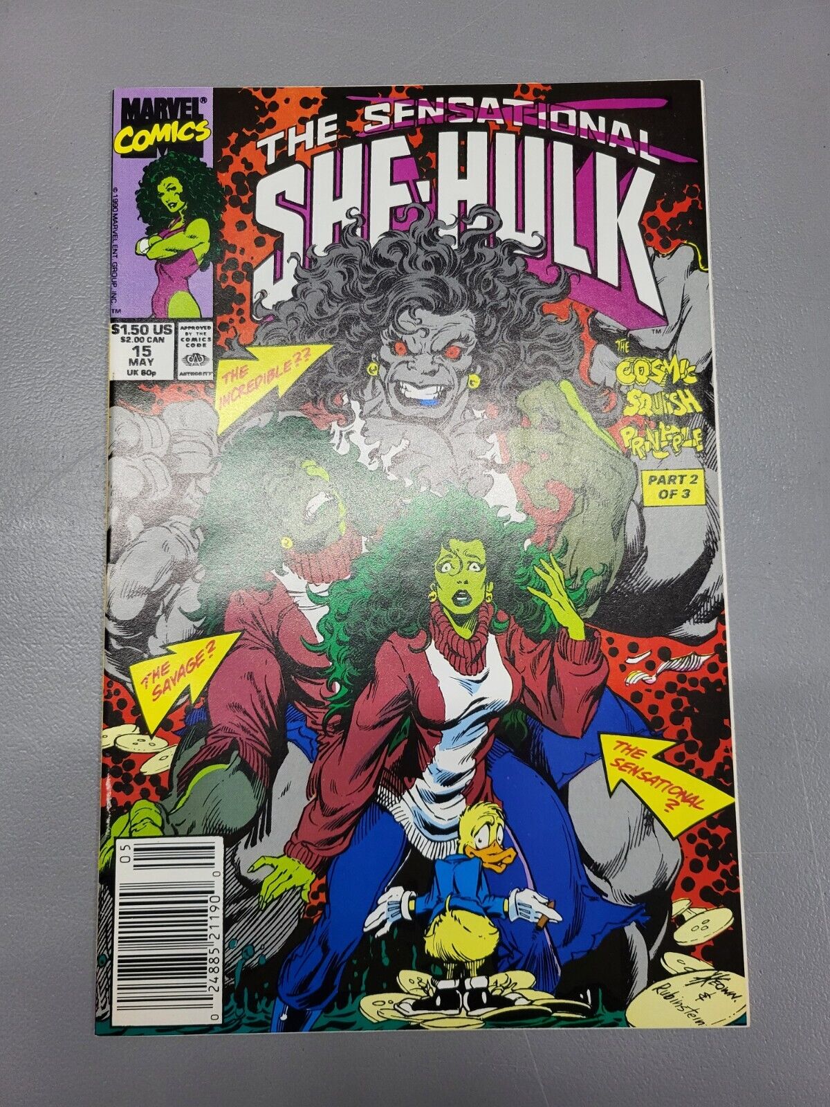The Sensational She-Hulk Volume 2 #15 May 1990 Secret Warts Marvel Comic Book