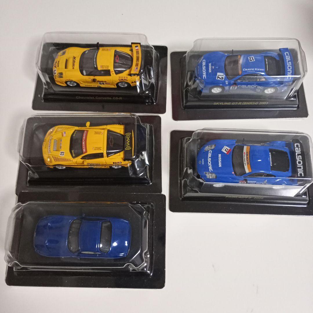 Kyosho 1/64 Mini Car Collection Calsonic Corvette TVR Set of 5