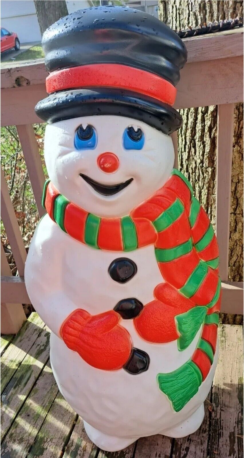 Vintage 1997 Grand Venture Christmas Snowman Blow Mold 39\