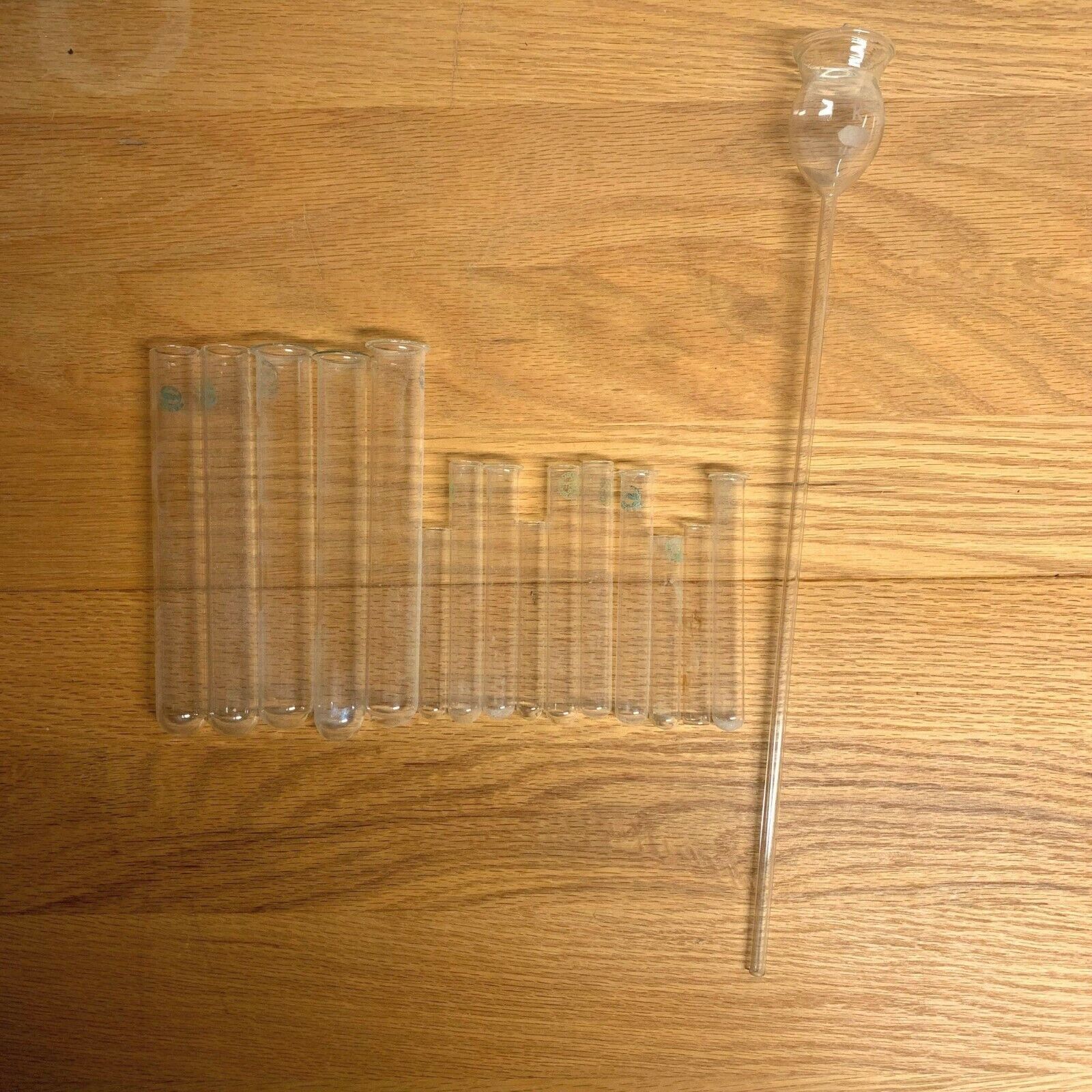 Vintage Pyrex Chemistry Glass Test Tubes Lot of 15 Pieces