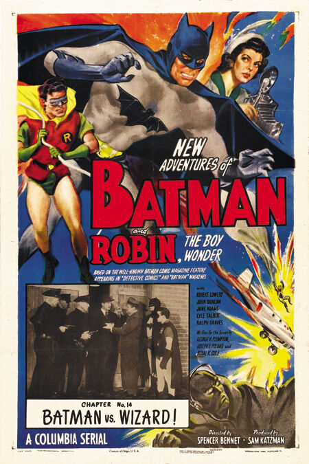 Batman & Robin 1949 movie poster reproduction 24x36 inches