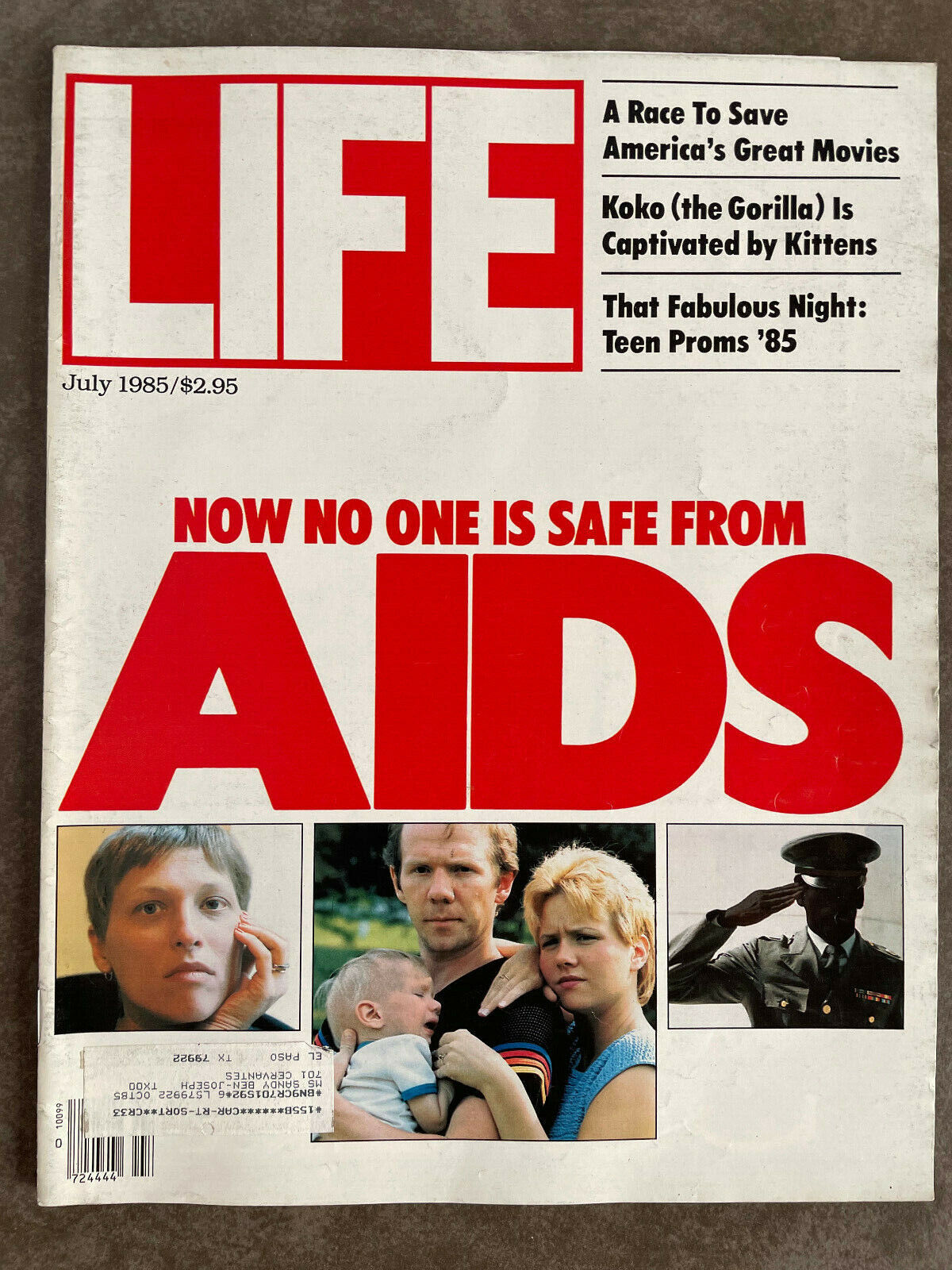 LIFE Magazine July 1985 AIDS Koko Gorilla Prom Night Apollo Theater Bill Cosby