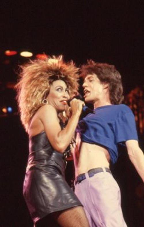 Rare 1985 Mick Jagger Tina Turner Rolling Stones Slide ROBERT MATHEU photo -2