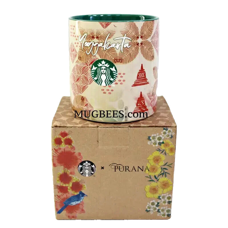 Starbucks Yogyakarta Indonesia Ceramic Coffee Mug Cup 16 oz
