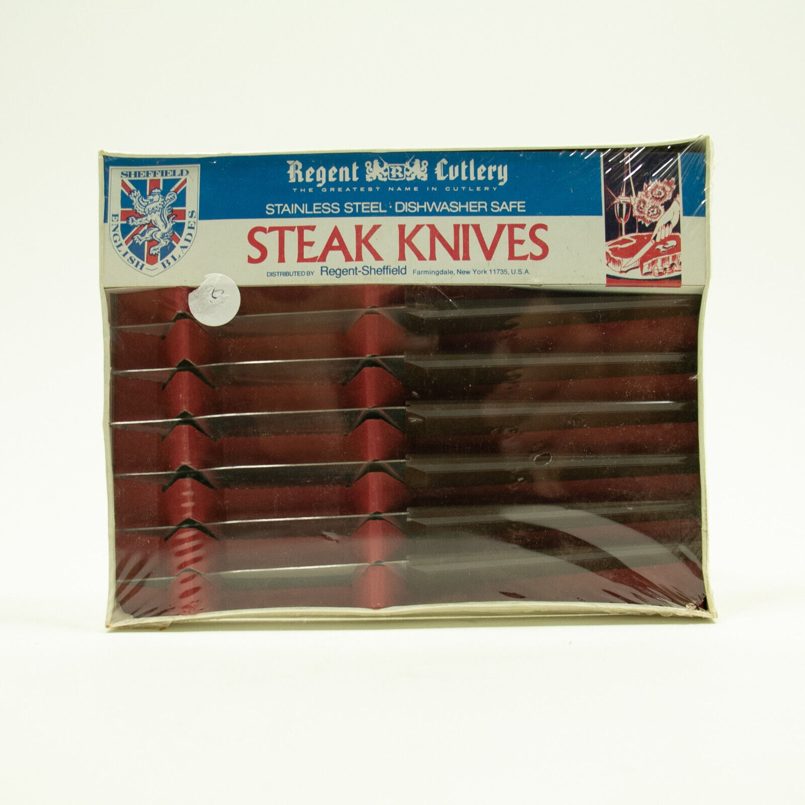 Regent Sheffield Steak Knife Cutlery Set of 10 Forever Sharp Stainless Blades