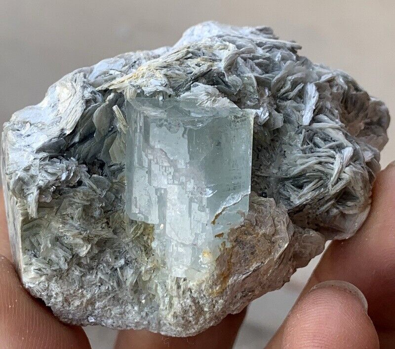 625 Carats beautiful  Aquamarine Crystal Specimen from Nagar Pakistan