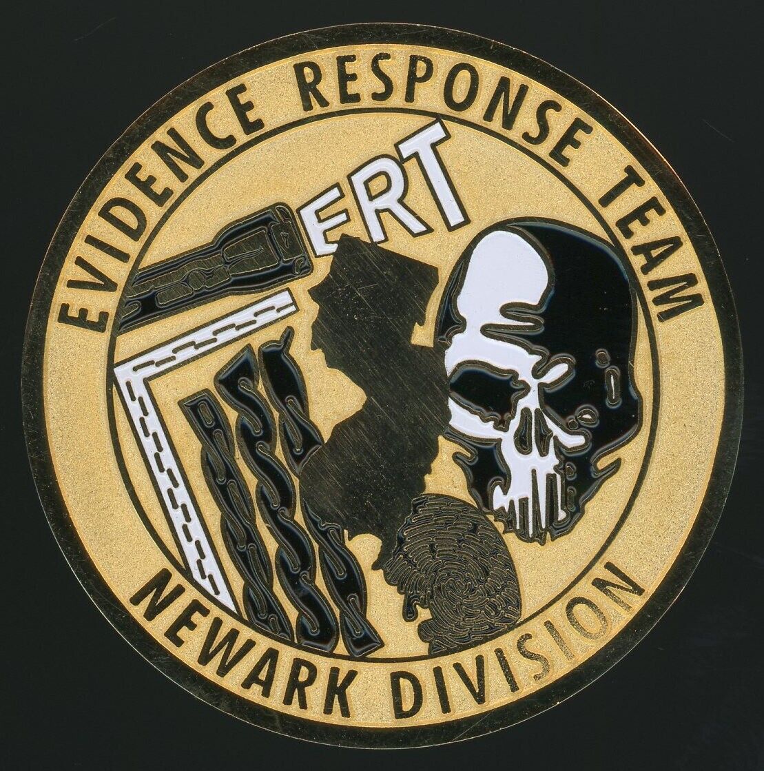 FBI Newark New Jersey ERT Evidence Response Team Challenge Coin