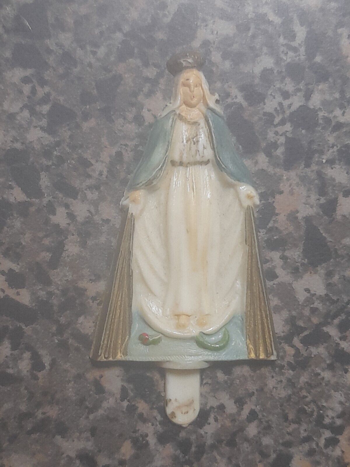 Vintage Blessed Virgin Mary Plastic 🙏 