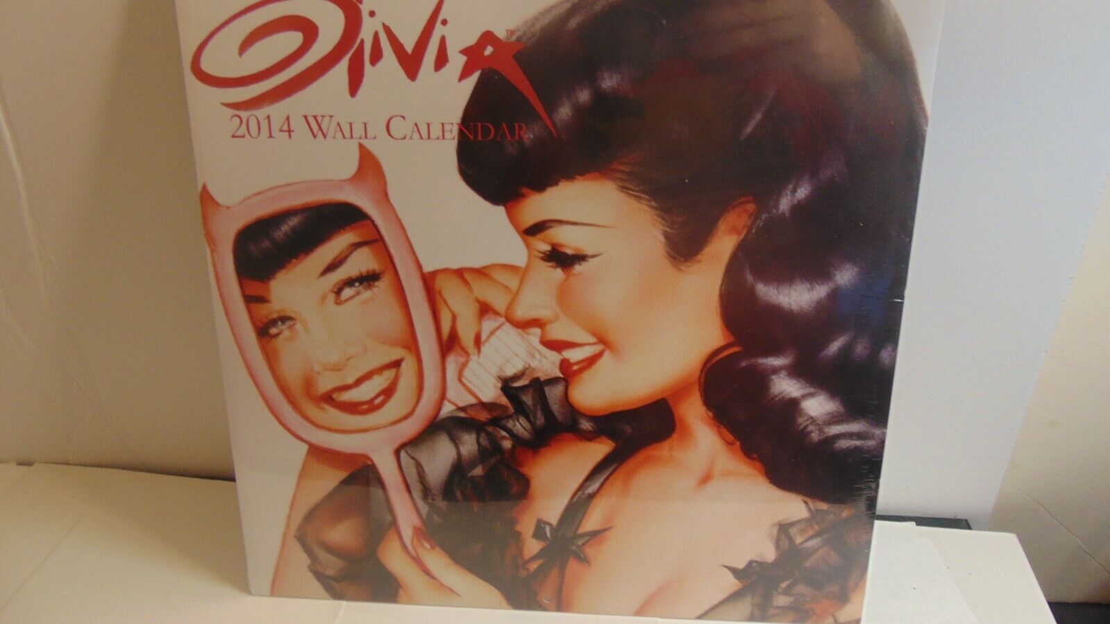Collectible Calendar Olivia Sexy Pin Ups 2014 RECORD SIZE BETTIE PAGE