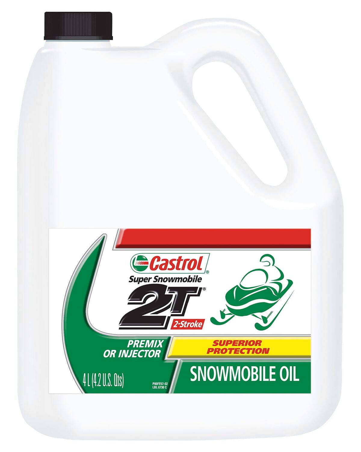 Castrol 2T 2 Stroke Super Snowmobile Oil, 4 Liter