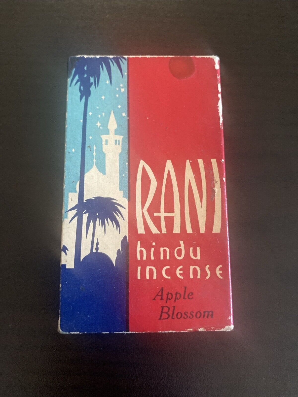 Vintage 1934 Rani Hindu Incense 6 Cones In Box Apple Blossom Chicago IL Illinois