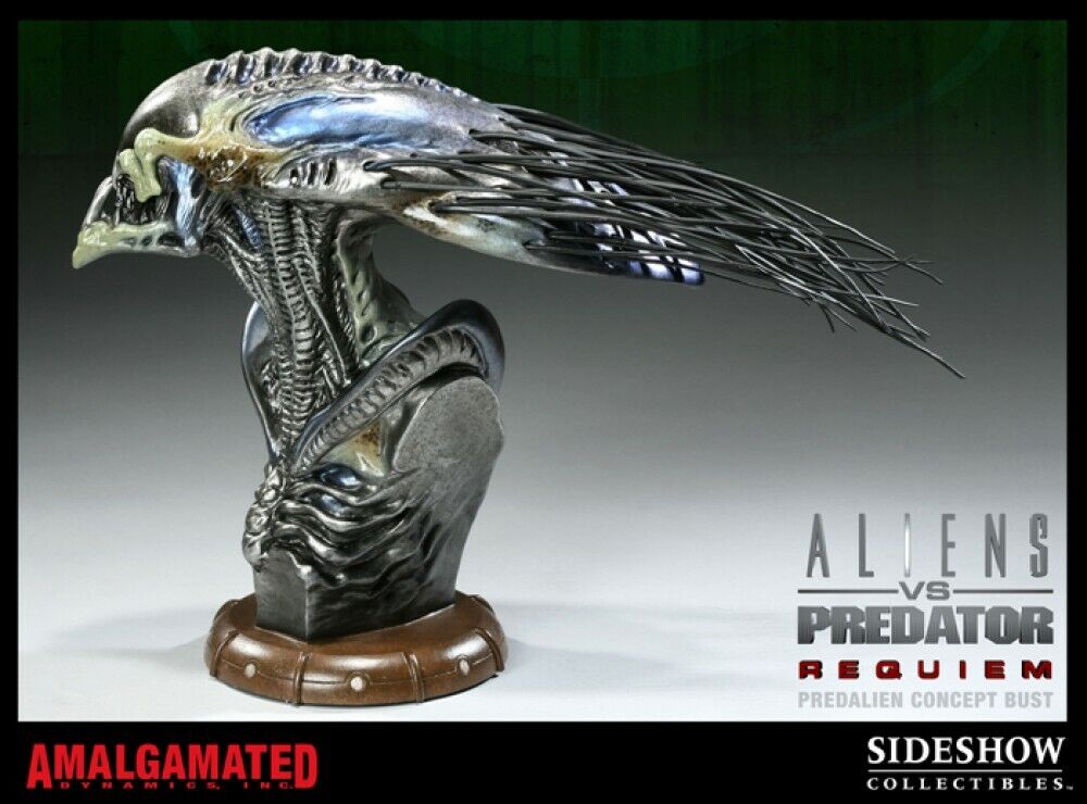 Sideshow AVP Aliens vs Predator PREDALIEN Concept Bust Maquette Statue w/Shipper