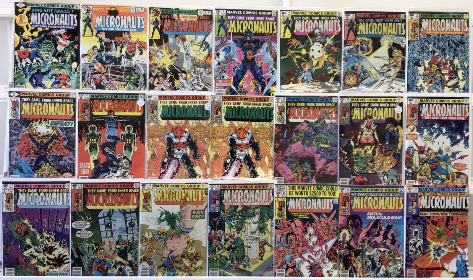 Marvel Comics - The Micronauts - Comic Book Lot of 21 