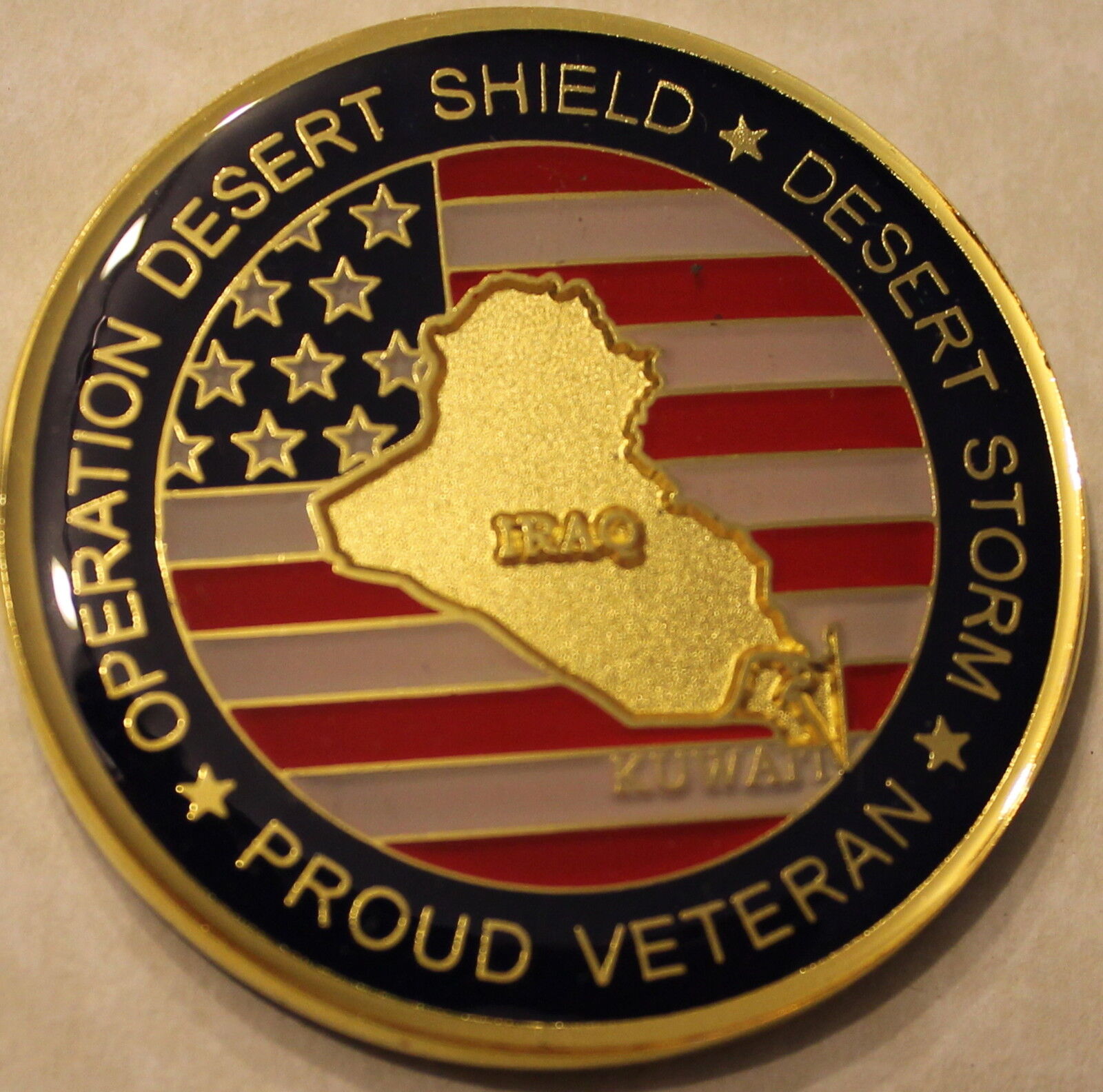 Operation Desert Shield / Desert Storm Veteran Challenge Coin S