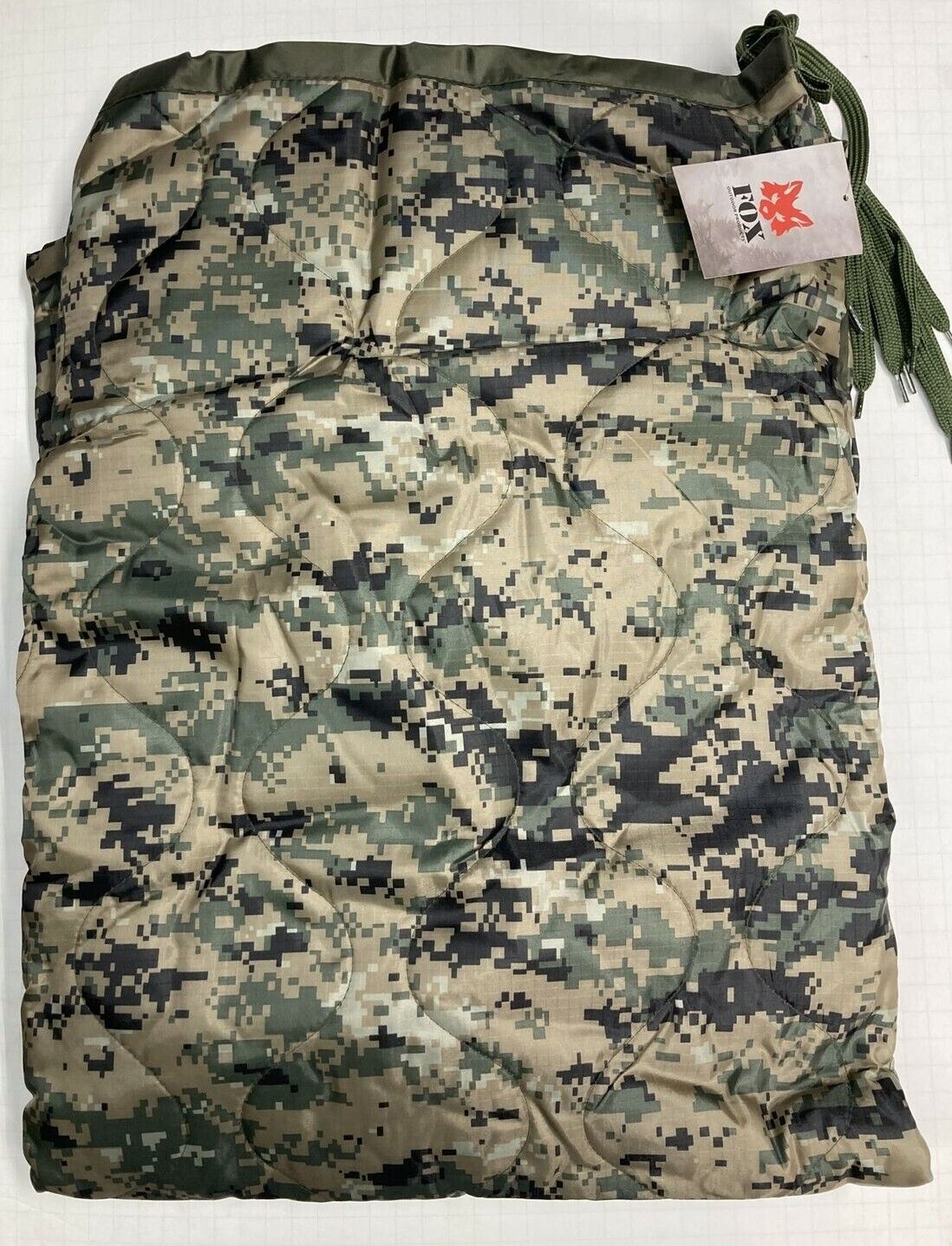 new Fox Military USMC Marpat Style Digital Woodland Poncho Liner Blanket Woobie