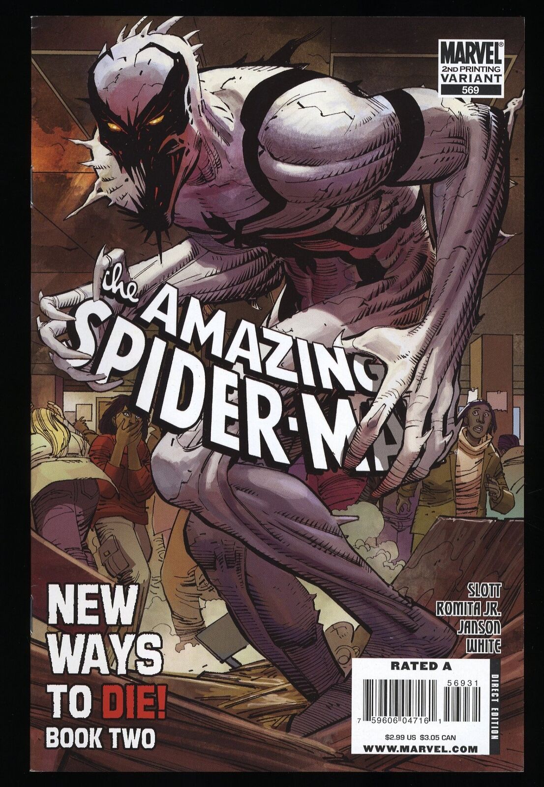 Amazing Spider-Man #569 NM 9.4 2nd Print 1st Anti-Venom Romita Jr. Cover