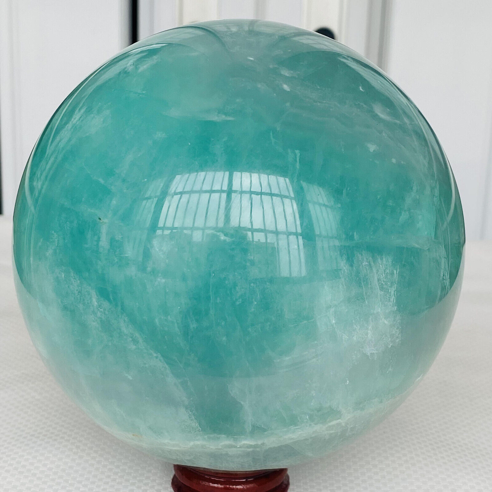 3000g Natural Fluorite ball Colorful Quartz Crystal Gemstone Healing