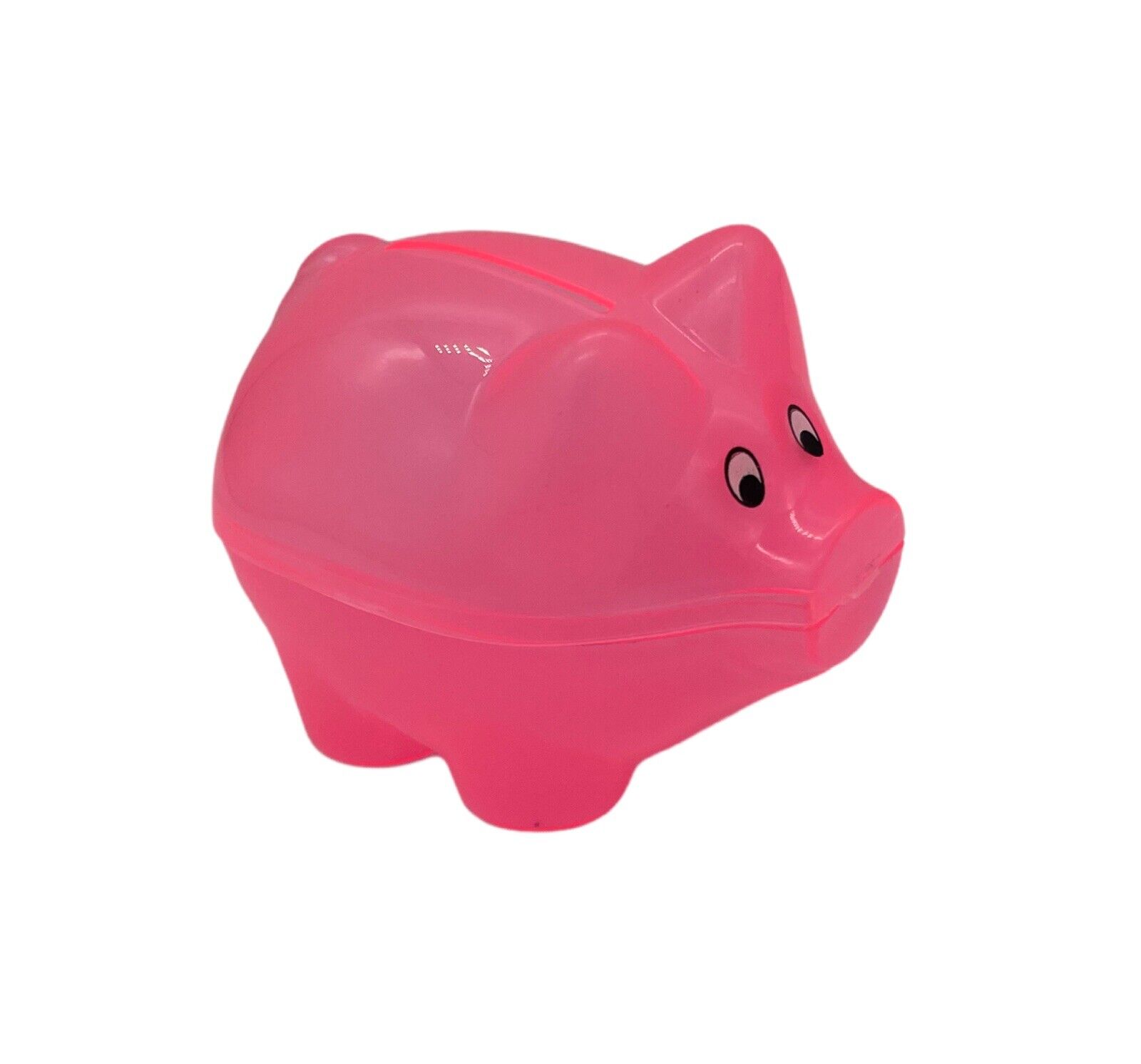 Miniature Translucent Pink Plastic Piggy Savings Money Coin Bank Party Set 12pac