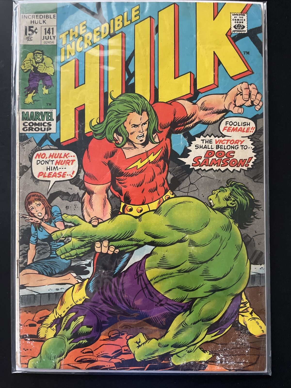 Incredible Hulk #141 (Marvel) 1st Appearance Doc Sampson