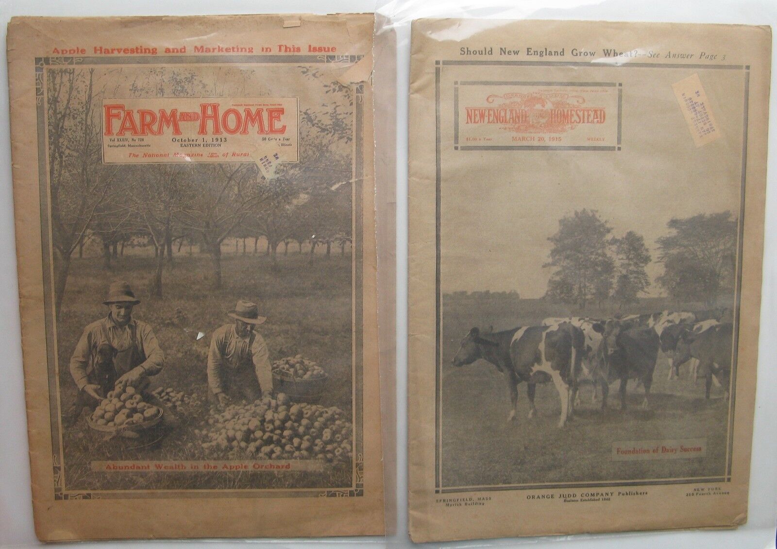 1913 Farm & Home + 1915 NE Homestead (early 20th Century Farming Weeklies)