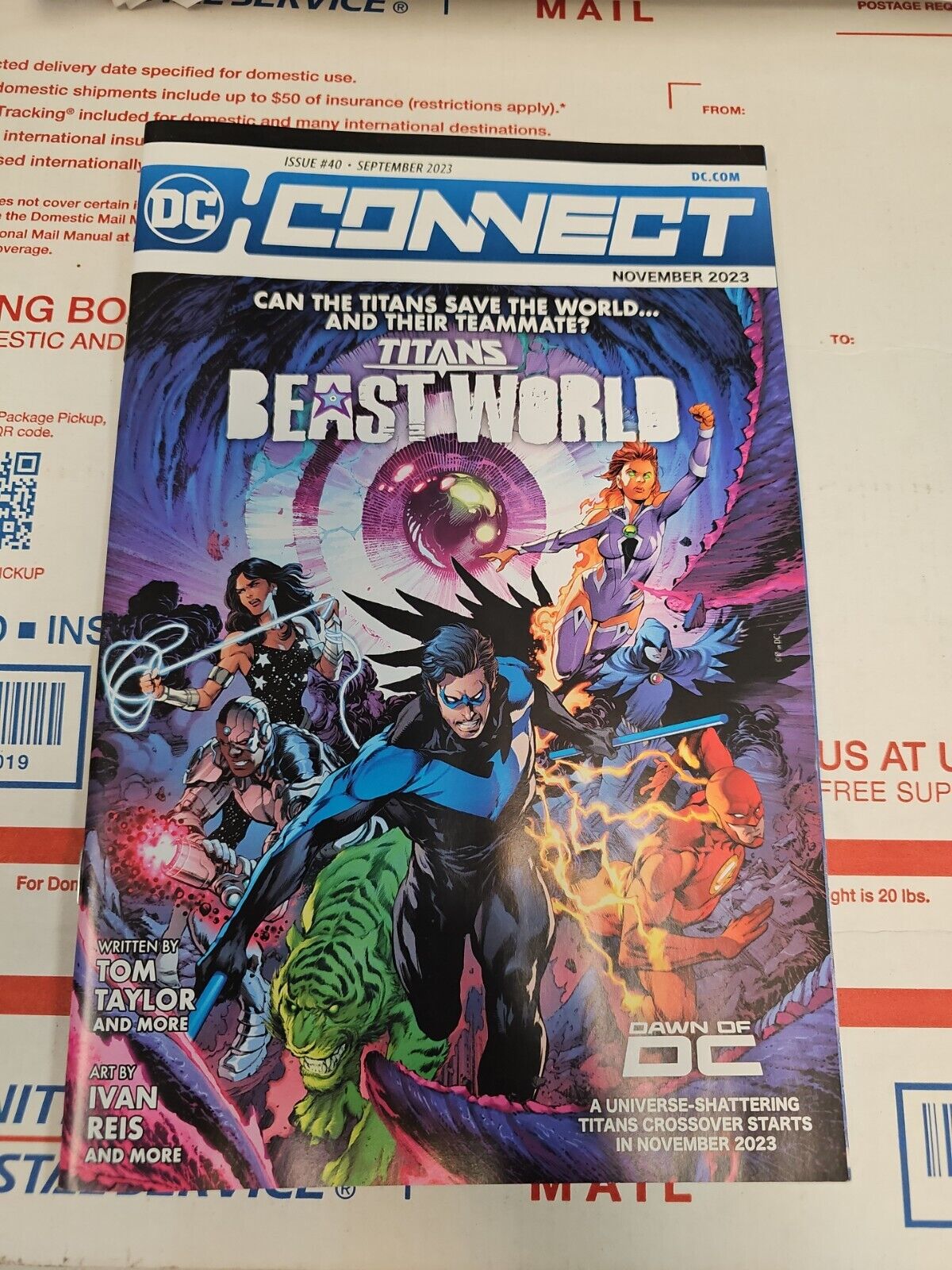 DC CONNECT #40 DAWN OF DC TITANS BEAST WORLD RAVEN NIGHTWING STARFIRE 2023 NM-