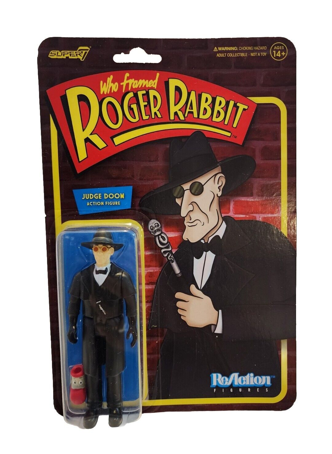 REACTION Figurine Super7 Judge Doom That Wants The Skin Roger Rabbit Reaction 