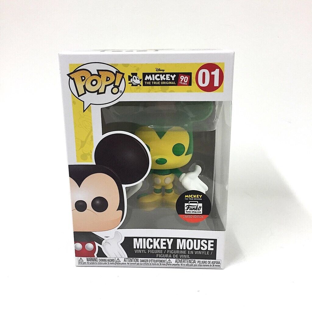 Funko Pop Disney #01 Mickey Mouse (Green and Yellow) Funko Shop Exclusive