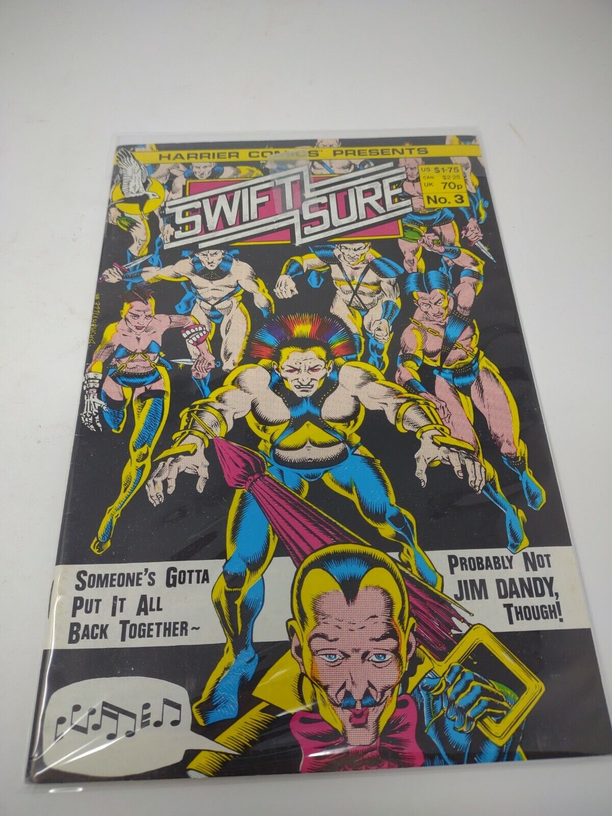 Harrier Comics Presents Swift Sure No 3 Rare Issue Bagged and Boarded