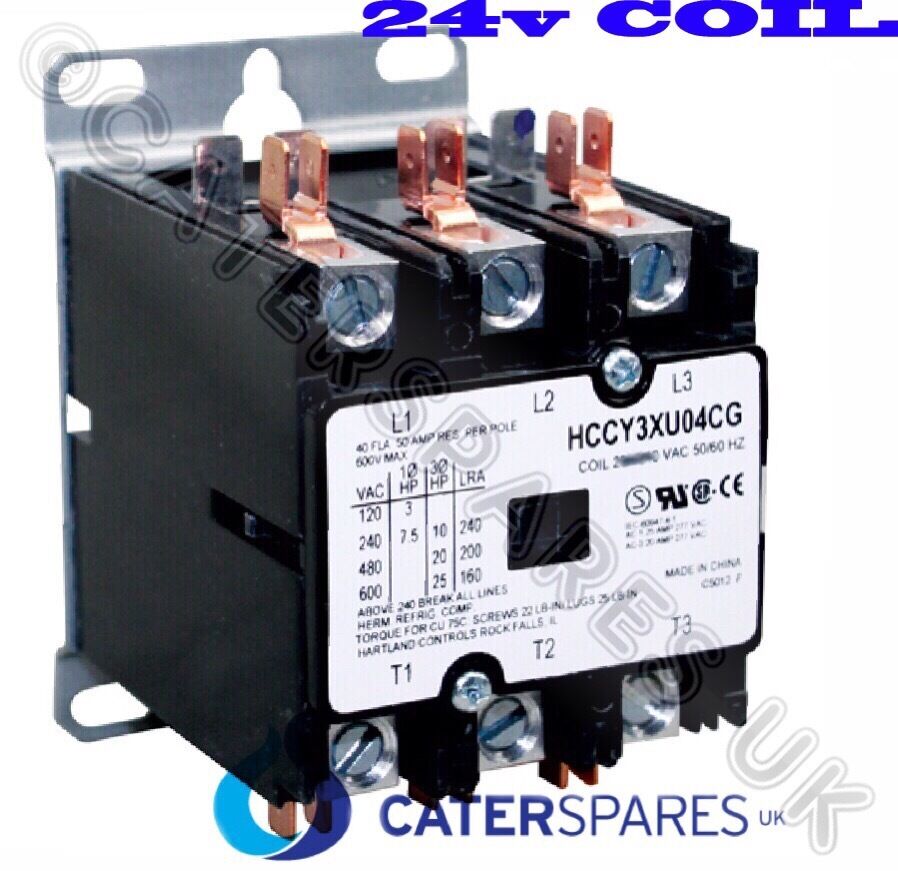 HP29509 HENNY PENNY 24V COIL 3 POLE CONTACTOR FOR FRYER REPLACES HP29510 PARTS