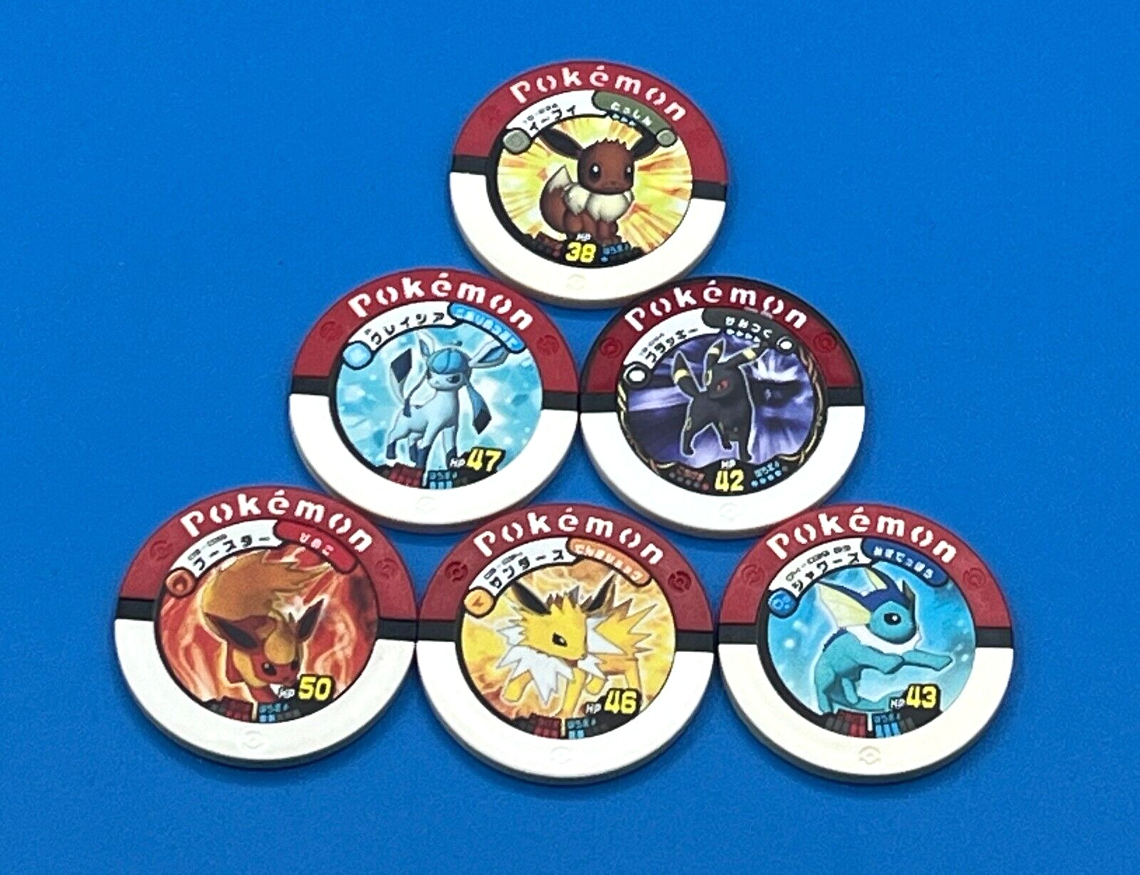 Lot 6 Eevee heros SET Flareon Jolteon Umbreon Glaceon Pokémon Coin Battrio  JP