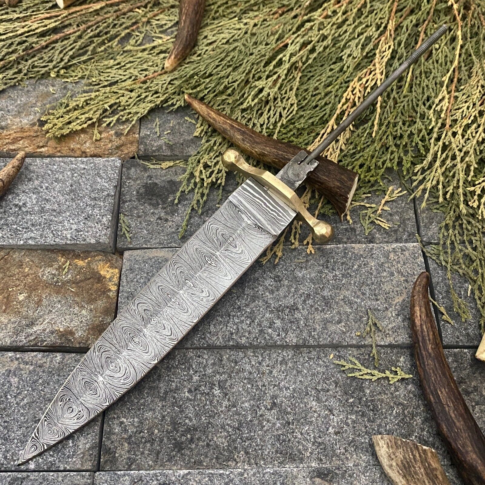 SHARD™ CUSTOM HAND FORGED Damascus Steel Hunting DAGGER Blank Blade Knife Making