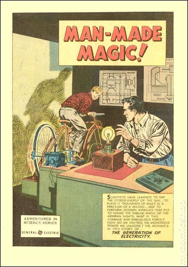 Man Made Magic General Electric giveaway #1 FN- 5.5 1953 Stock Image Low Grade