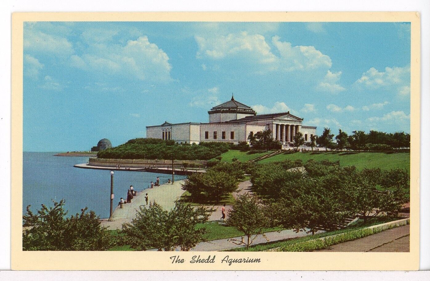 The Shed Aquarium, 1950\'s, Chicago IL Landmarks Postcard