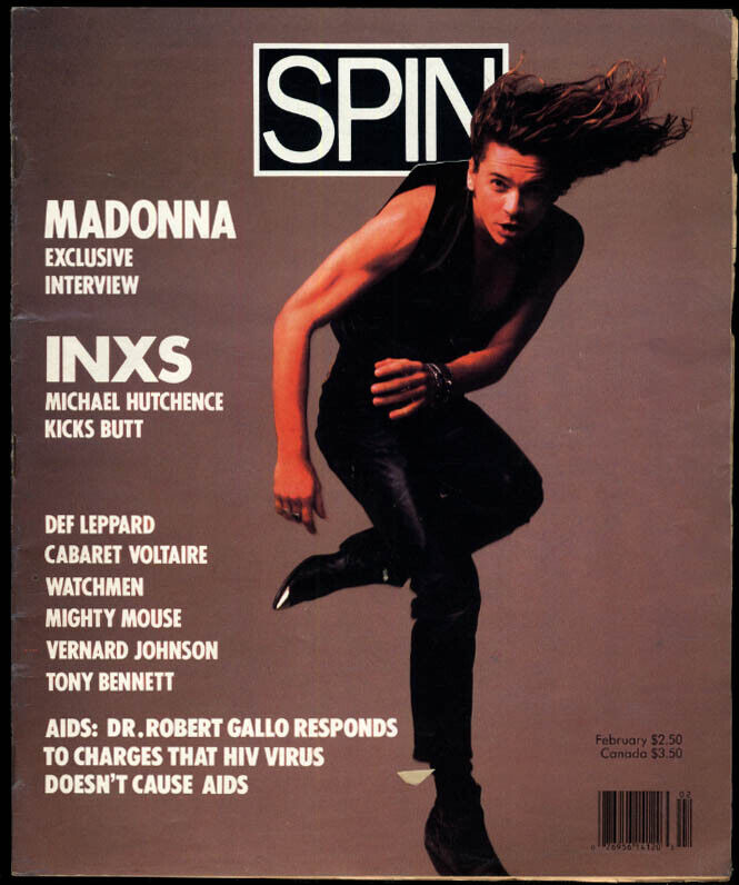 SPIN 2 1988 Madonna; INXS; HIV; Def Leppard; Tony Bennett; Watchmen